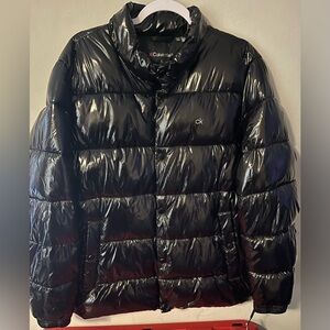Calvin Klein Shiny Black Puffer Jacket